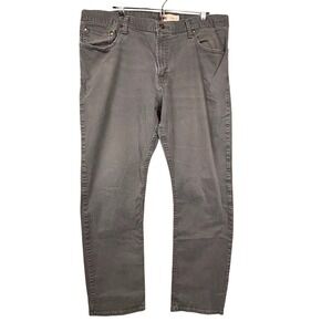Wrangler Mens Straight Fit Pants Charcoal Gray 5-Pocket‎ 38x32 95WRWGP
